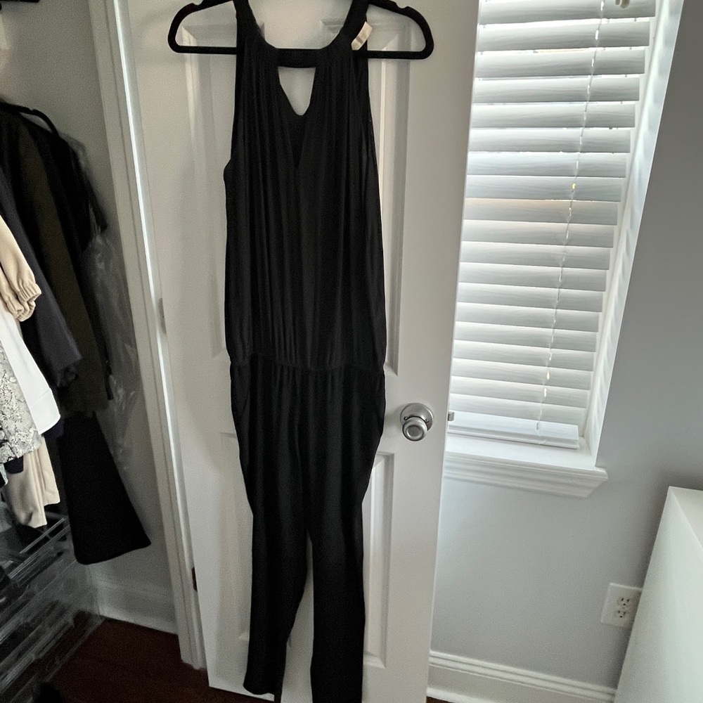 Ramy Brook Sleek Black Jumpsuit medium
